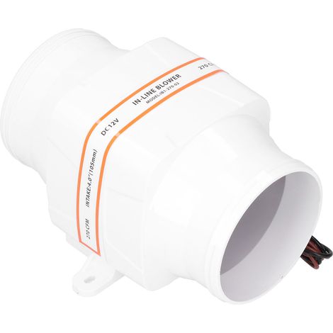 Ventilateur de cale axial 4 pouces 270CFM 12V, soufflerie marine haute performance, résistant à la corrosion, accessoire bateau, extraction d'air efficace. (1/5)