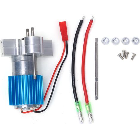 Boîte de vitesses métallique 370 CNC, moteur à engrenages à oxydation anodique, adaptable pour MN D90, MN-91, FJ-45 (1/5)