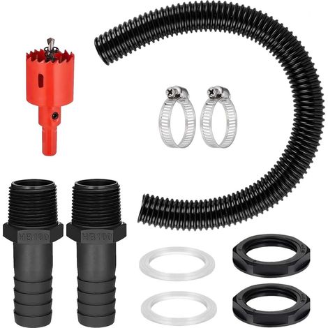 Kit de recuperateur Eau de Pluie,raccord cuve Eau,Tuyau de 1 m (1/5)