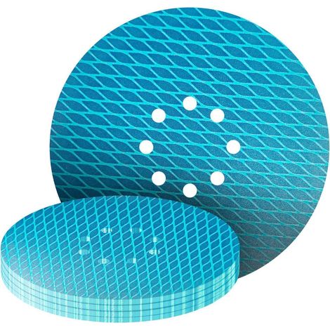 Schleifpapier 225mm Klett 8Loch Korn 320 Exzenterschleifer 20Stk P320 (1/5)