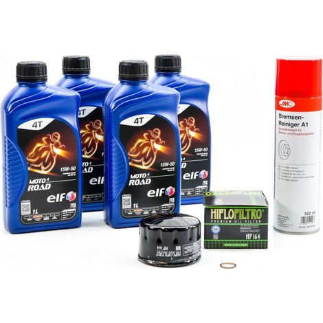 Kit Entretien Vidange pour BMW R 1200 GS Adventure de 2010 à 2013 - ELF MOTO 4 ROAD 15w50 4L