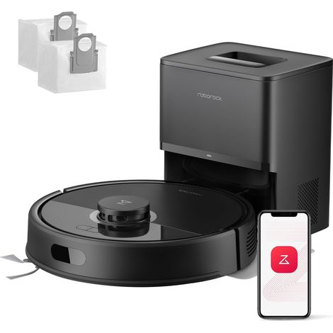 Aspirateur Robot Laveur avec Station, 8000 Pa, Vidange Automatique, 3 Niveaux d'Eau, Double Anti-emmêlement, Navigation LiDAR, Idéal pour Poils d'Animaux/Tapis (1/5)