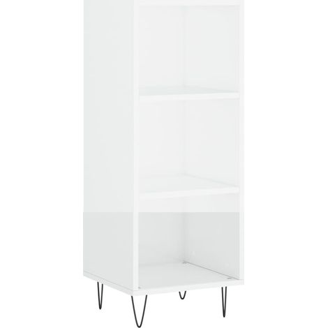 Maison Exclusive - Credenza Bianco Lucido 34,5x32,5x90 cm in Legno Multistrato