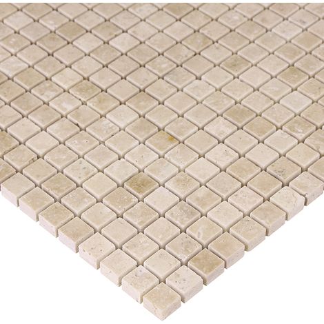 Mosaïque Travertine White 15 (1/4)