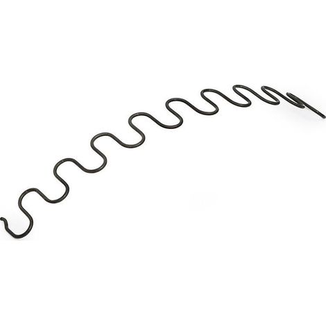 muelle zig zag. acero. negro. longitud 46cm. diámetro 3,6mm - qq