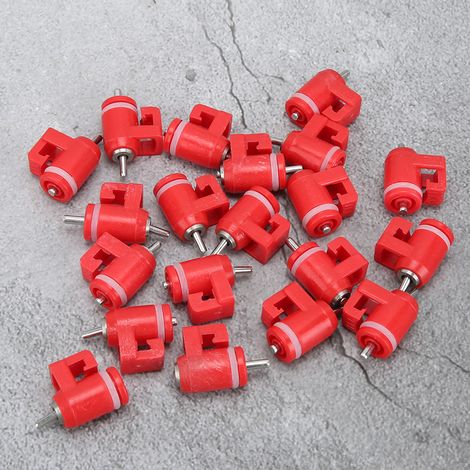 Lot de 20 abreuvoirs à bille pour poules, accessoires pour abreuvoirs automatiques à tétine, abreuvoirs à bille en acier pour poules (1/5)