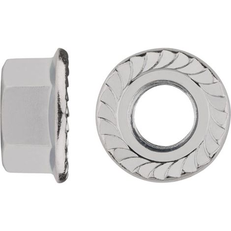DIN-6923 A2 - TUERCA BRIDA GRAFILADA A2 M12 ( 250 u.)