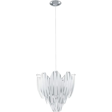 Design plafoniera a sospensione lampada a sospensione decoro in vetro cromo illuminazione EGLO 92502 (1/3)