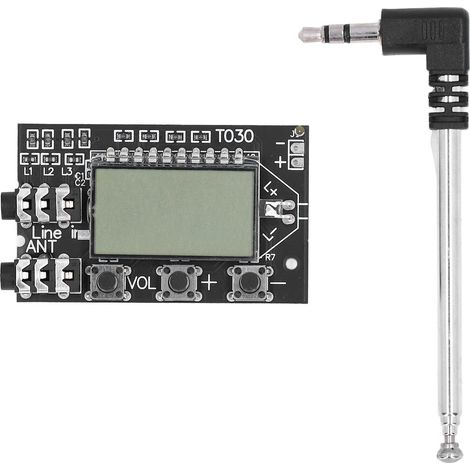 Émetteur FM Stéréo Numérique LCD 2 Canaux 76‑108MHz pour DIY et Projets Audio (1/5)