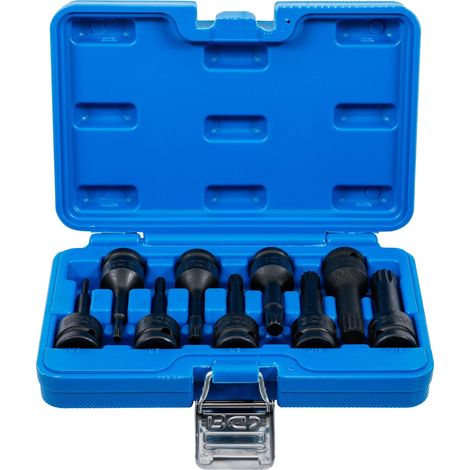 BGS  Juego  de  puntas  de  impacto  para  vasos,  entrada  cuadrada  interior  12,5  mm  (1/2")  multidentado  interior  (para  XZN)  M4  -  M16,  9  piezas  -  5482 (1/4)