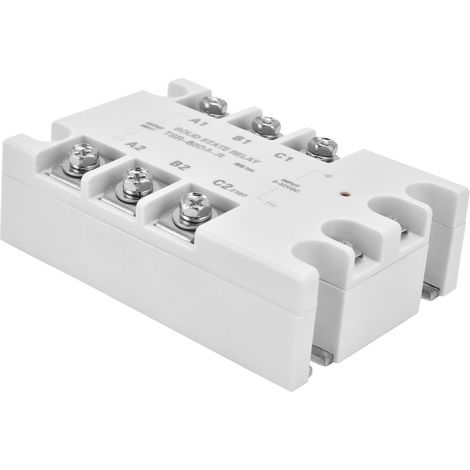 Relais statique triphasé 80A, module de contrôle amélioré 480VAC, charge automatique, sans radiateur TSR80DAR (1/5)