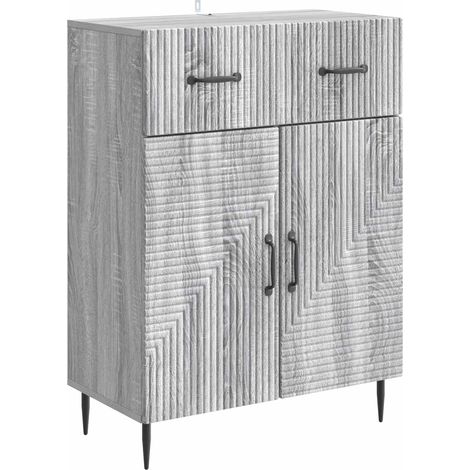 Sideboard Graues Sonoma 66 x 34,5 x 89,5 cm Holzwerkstoff vidaXL