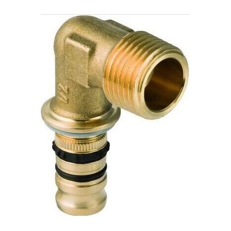 Geberit 612.253.00.5 Gomito Mepla 90° con filetto maschio Ø20mm - 3/4"
