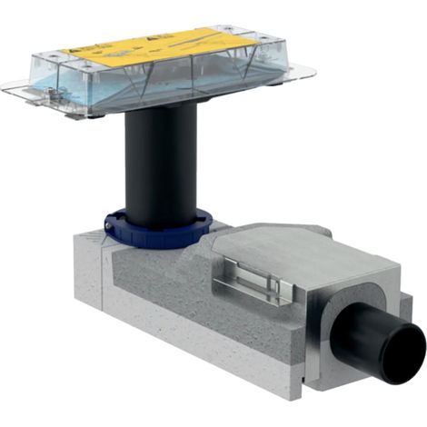 KIT MONTAGGIO GREZZO PER CANALETTE PER DOCCIA A PAVIMENTO CLEANLINE PER ALTEZZA DEL MASSETTO 90-220M - ALTEZZA CHIUSURA IDRAULICA 50MM.ALTEZZA MASSETTO 90-220M  - GBR