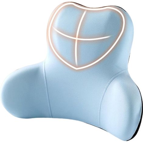 Coussin de dossier de chaise - Coussin de soutien lombaire en mousse pour voiture Coussin de soutien lombaire en polyester, coussin de voyage ergonomique en mousse, coussin de siège portable et effic