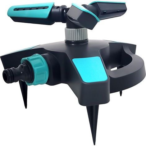 Arroseur rotatif automatique 3 branches – Irrigation horticole pelouse – Buse d’arrosage jardin (1/4)