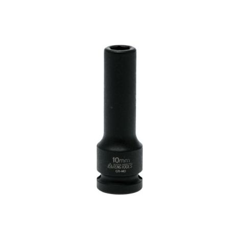 Vaso de Impacto Hexagonal Largo 1/2" de serie larga                 Tamaño 10 mm D1 17.0 mm D2 25.0 mm L 80.0 mm (1/2)