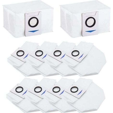 Lot de 10 Sac d'aspirateur Accessoires pour Deebot X1 Omni / X1 e Omni / T20 Omni, Aspirateur Accessoires de Rechange Sac à poussière (1/4)