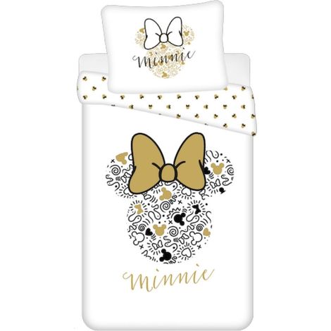 Parure Copripiumino Disney Minnie Gold