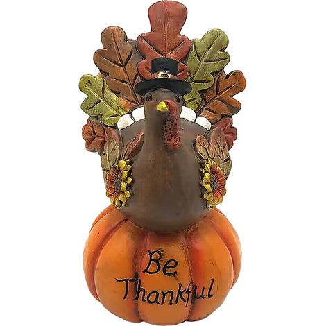 Décoration Citrouille Thanksgiving Intérieur Extérieur Fête des Récoltes 320g Dinde BeThankful Emballage Sous Vide Boîte Carton (1/5)