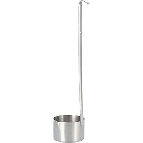 Louche à vin en acier inoxydable, long manche avec crochet, cuillère doseuse 500 ml (1/5)
