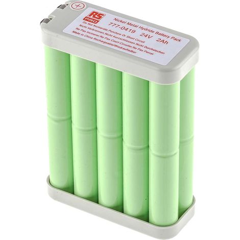 Bloc batterie rechargeable RS PRO 24V NiMH 2Ah AA x 20 ( Prix pour 1 ) (1/3)
