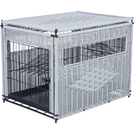 Home kennel in polyrattan M 58x60x77cm (1/5)