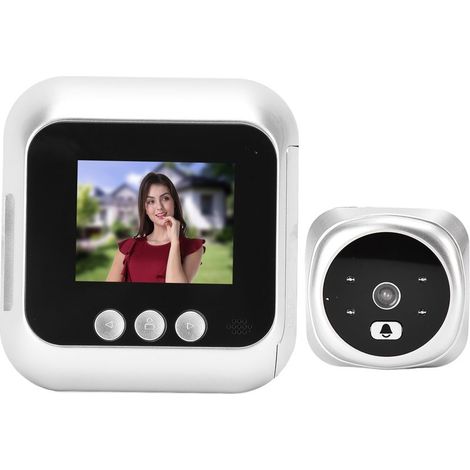 Interphone vidéo intelligent de 2,8 pouces avec vision nocturne grand angle de 135° et résolution 720p pour la maison (1/5)