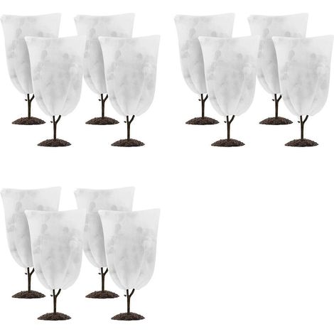 Lot de 12 housses pour plantes Freeze protection 24 x 32In Winter Cold Weather Frost protection cou ure Drawstring (1/5)