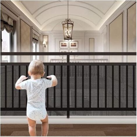 Rete di sicurezza per il Bambino,Maglia di Sicurezza Scale,rete di sicurezza,rete di protezione per Balcone E Scale,Protezione della Maglia di Protezione dell'Infanzia Balcone,Il Kit Comprende 15 Coll (1/5)