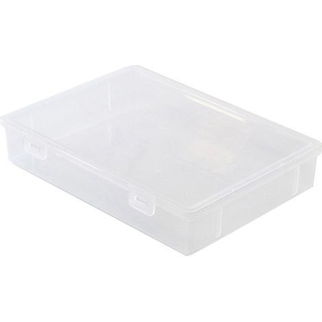 Caja archivadora transparente Tommoy01, a prueba de polvo y humedad, con tapa, para documentos. (1/4)