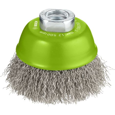 Bosch Brushing PRO Stainless Steel clean Cup Brush 75 x 0.3 mm Thread 2608622102 (1/5)