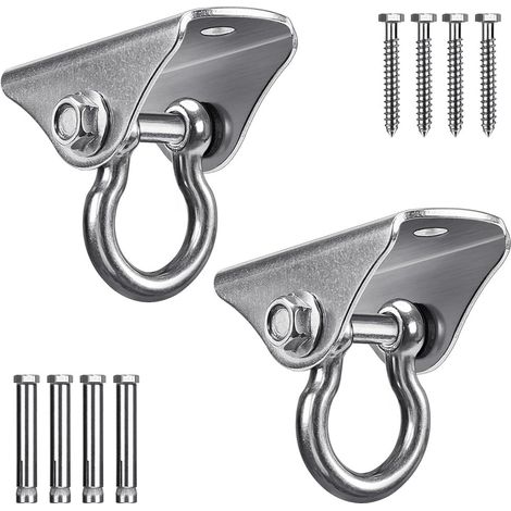 Filiyano – Kit de suspension robuste pour balançoire (lot x2) - Crochet de plafond pour hamac (capacité de 725 kg), kit de fixation tout-en-un pour (1/5)