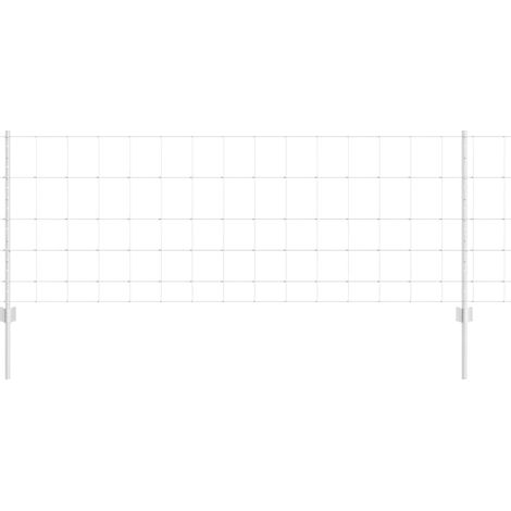 Maison Exclusive - Wildzaun mit Pfosten 25 x 0,8 m (B x H) Feuerv
