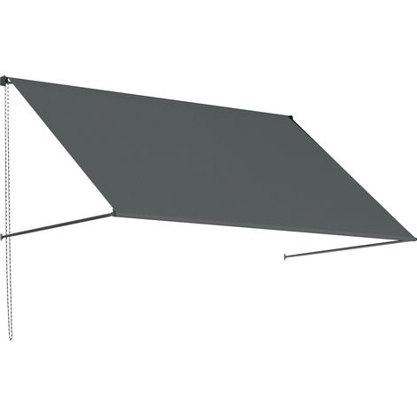 Store Frutoso Manuel Inclinable Terrasse Commerce Gris Anti-UV 195x120cm