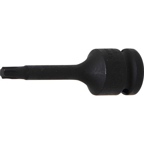 Punta de vaso de impacto longitud 75 mm entrada 12,5 mm (1/2") perfil en T (para Torx) T40