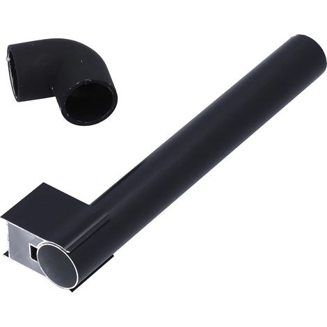 Rainwater Gutter Downpipe Kit for Greenhouse, 32 mm, Drain for Small Greenhouse, Aluminium Black, Easy Installation (1/5)