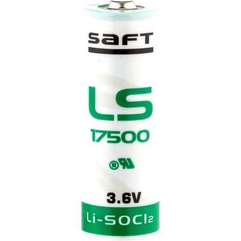 1 Pile Lithium 3.6V 3.6Ah Saft LS17500 Made in France.
..