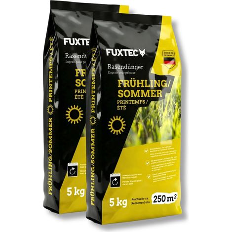 Engrais gazon printemps-été NPK 12+3+5, 10 kg, granulés fins à libération progressive (1/5)