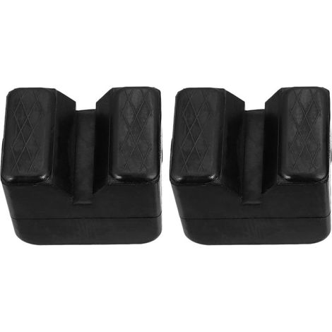 Patins de Cric en Caoutchouc Noir, Lot de 2 pour Voiture (1/5)