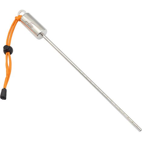 Cloche de plongée/grattoir à bouteille/sonde sous-marine en acier inoxydable 316 avec graduation et fonction d'auto-sondage - Dragonne incluse - Orange - (1/4)