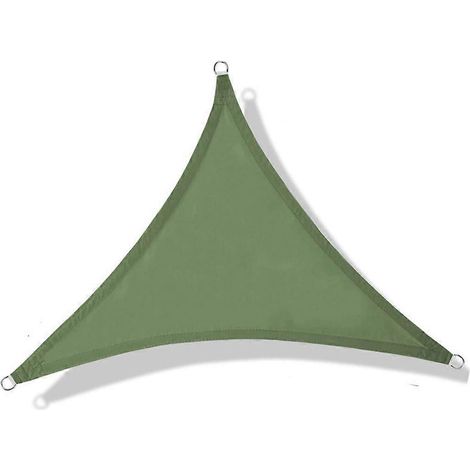 Rechteckiges oder dreieckiges Sonnensegel für den Außenbereich, UV-beständig, wasserdicht, wetterfest, langlebig für Garten, Terrasse, Hof - Green Triangle.
