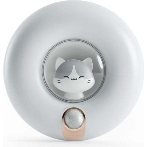 Luce notturna ricaricabile con sensore di movimento per bambini, luce dimmerabile per armadi, camere da letto, corridoi, bagni, garage (dimensioni Φ93 x T31) -Crezuo