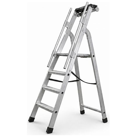 Scaletta grande altezza 4 gradini - Altezza mass. lavoro 2.85m - Q60/4M (1/5)