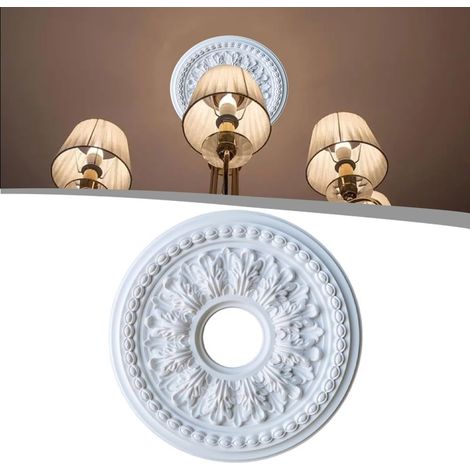 Abat-jour rond en polyuréthane pour plafonnier, 26 cm ou 35 cm (1/5)