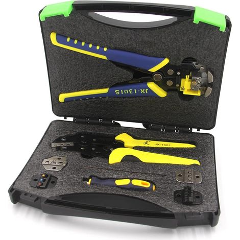 Pince à dénuder Crimpeurs métalliques Terminal à outils multi-outils Terminal Terminal Tool de sertissage MultiTool Pince à fil d'extrémité de fil d'extrémité de cordon d'extrémité (1/5)