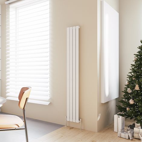 Acezanble Vertical Flat Panel Radiator Central Heating Rad 1800x272mm Single White