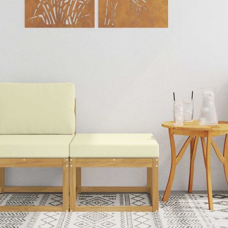 Hocker Exterior Madera de Acacia Sólida