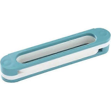 Wandmontierter Badpantoffelhalter, Hängeablage hinter dem Abflussgitter, klappbarer Halter für die WC-Tür, kein Bohren erforderlich, kein Abflussgitter erforderlich – Blau (1/3)