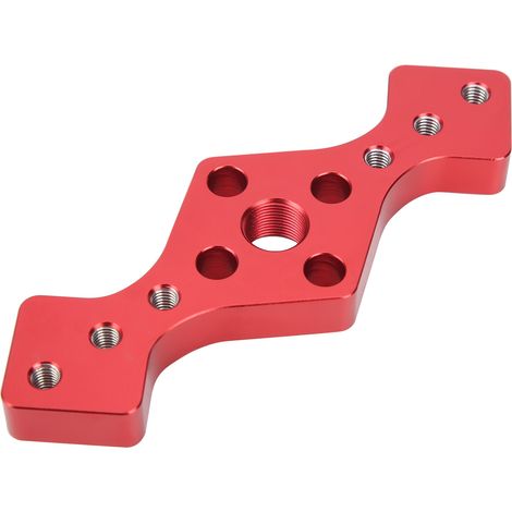 Geradbohrer für die Holzbearbeitung, aus roter Aluminiumlegierung, mit Bohrern. (1/5)